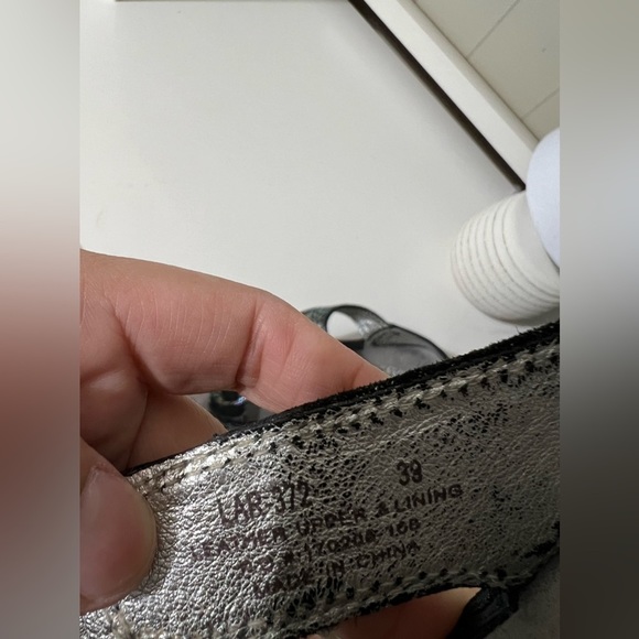 Alegría Sanita Adjustable Buckle Leather Irridescent sandals size 39 - Picture 10 of 10